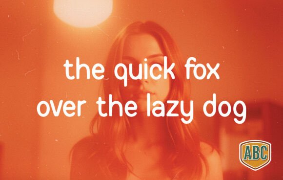 Orangered Font PNG with transparent background - Preview 1
