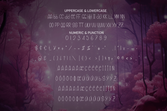 Pink Midnight Font PNG with transparent background - Preview 6
