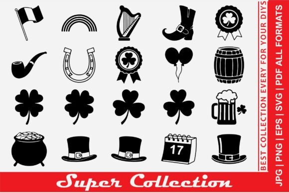 St. Patrick Logo Bundle SVG Branding Kit
