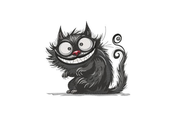 Black Cat with Big Eyes