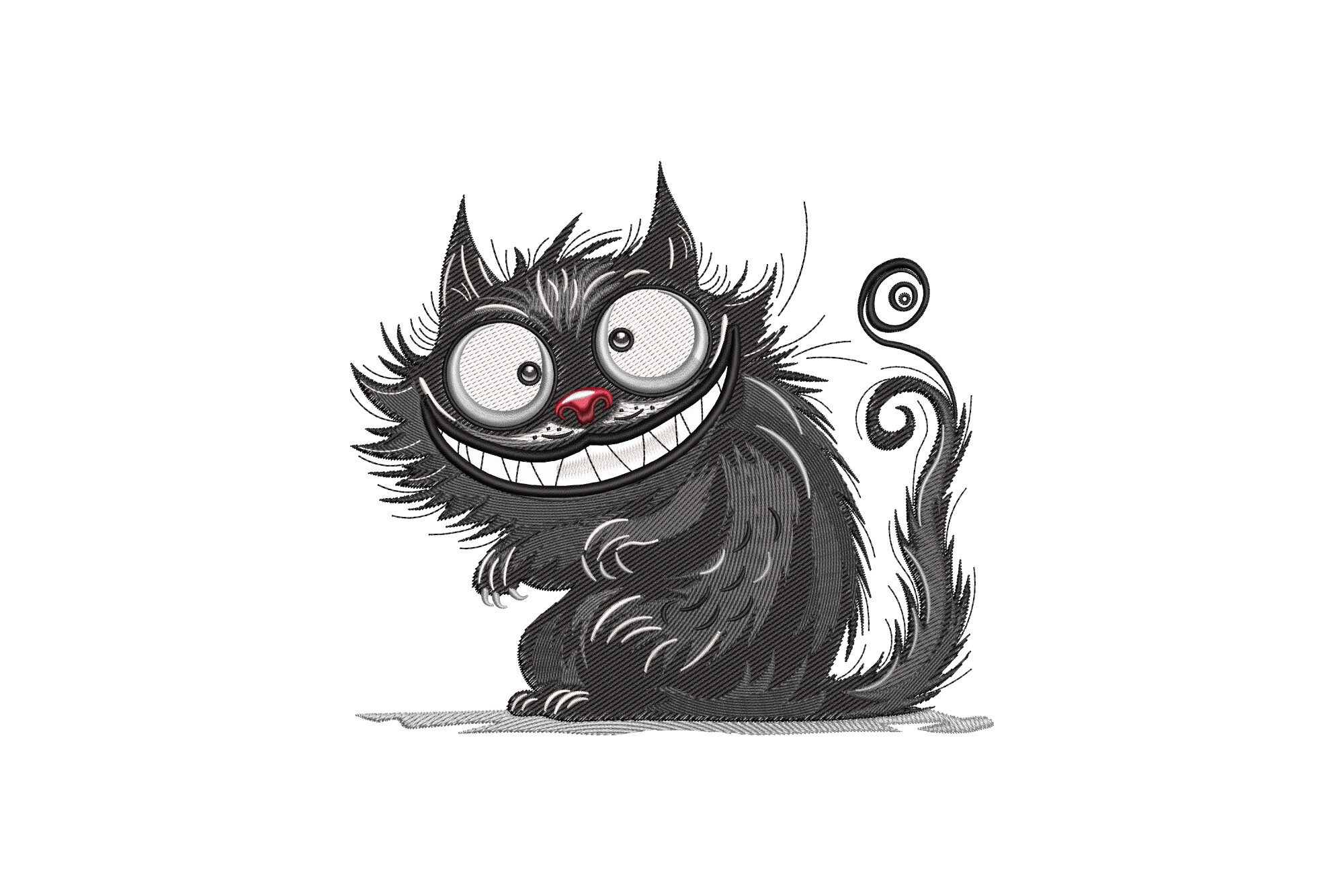 Black Cat with Big Eyes