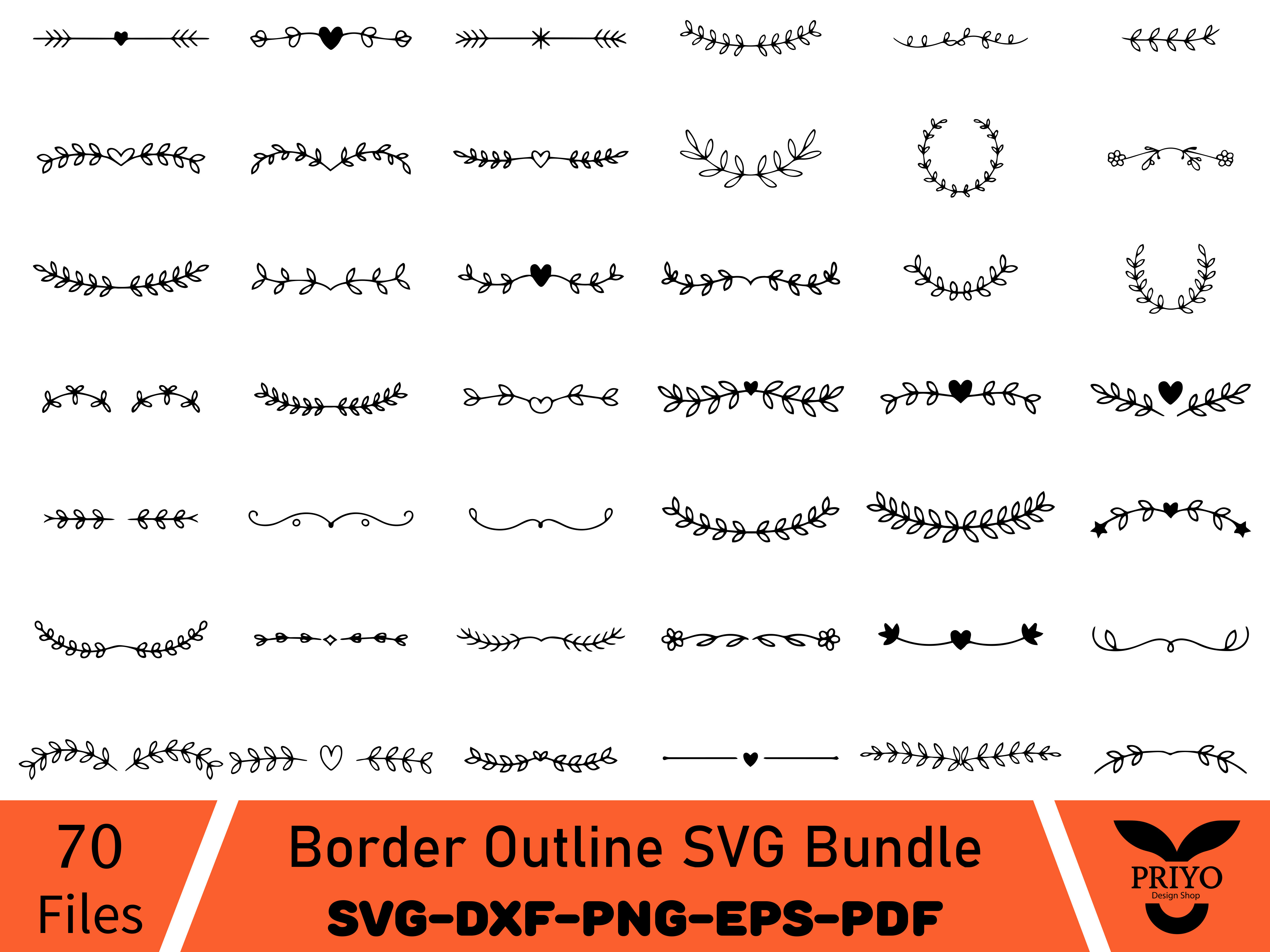 Border Outline SVG Bundle