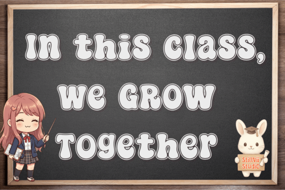 Bunny Outline Solid Trio Font - Preview 3