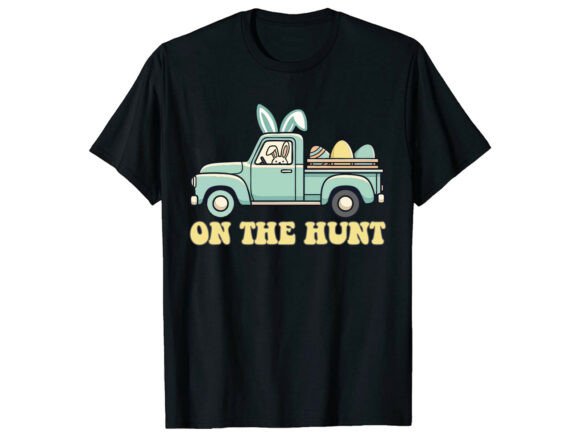 Bunny Truck on Hunt Easter T-Shirt
