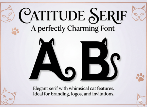 Catitude Serif Font - Preview 1