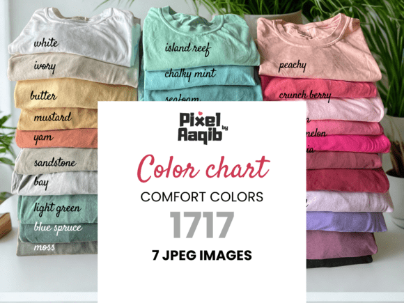 Comfort Colors C1717 Color Chart Graphic by Pixel By Aaqib · Creative ...