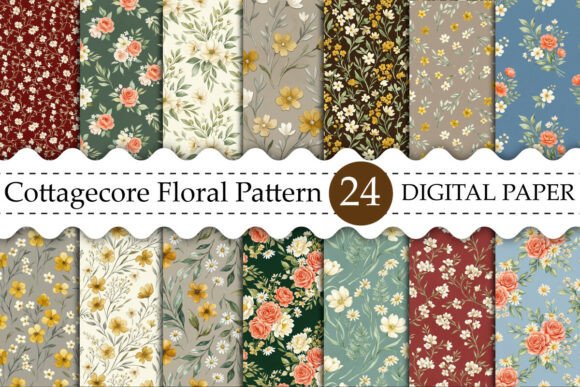 Cottagecore Floral Seamless Pattern