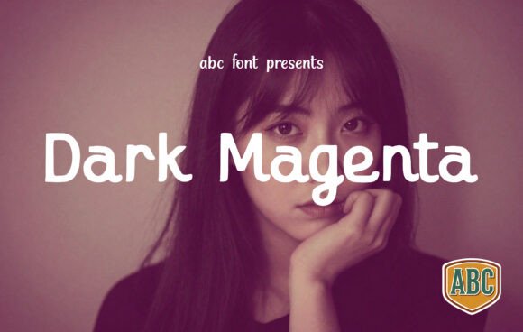 Dark Magenta Serif Font By ABC Font