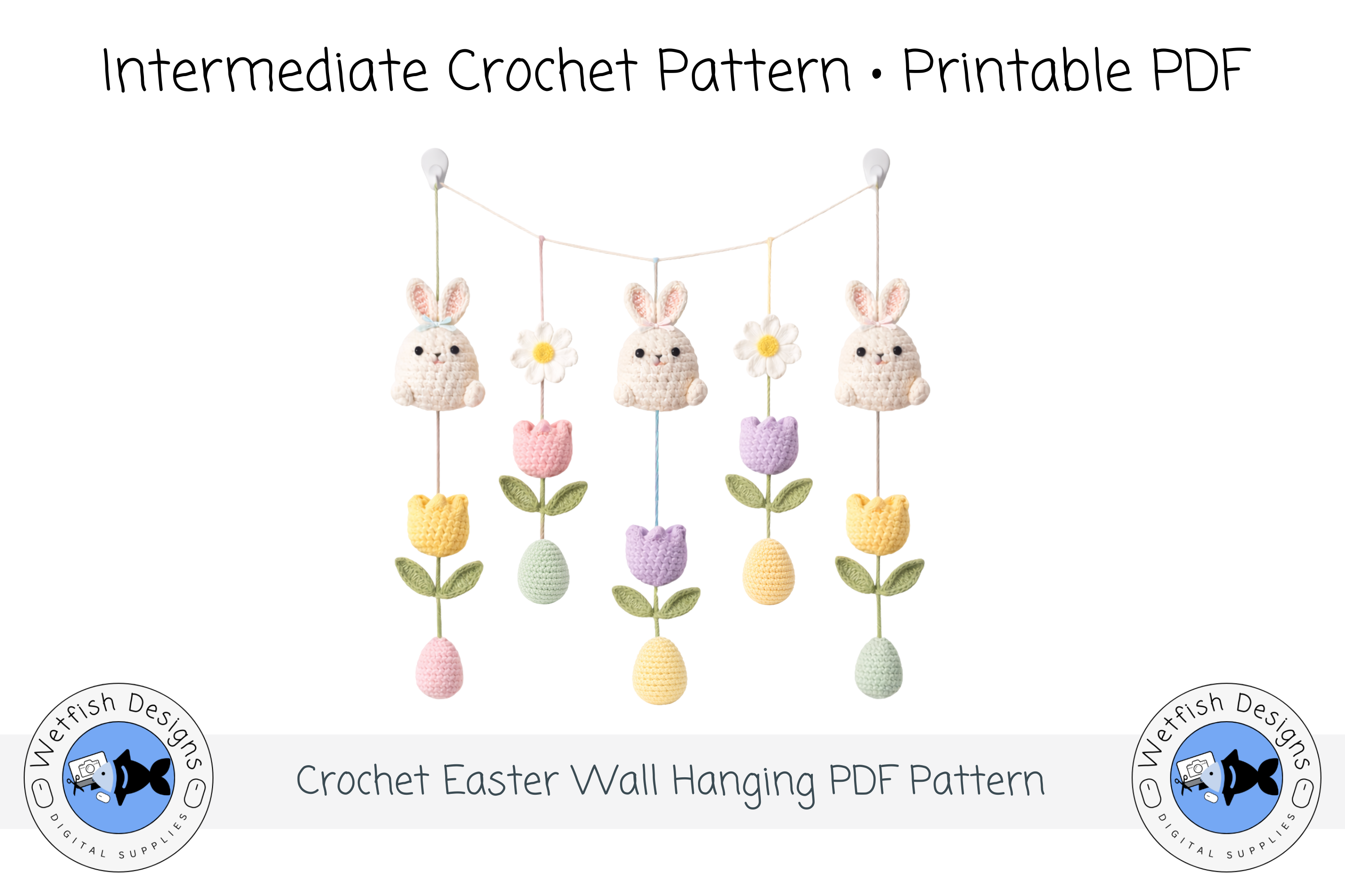 Easter Wall Hanging Crochet Pattern