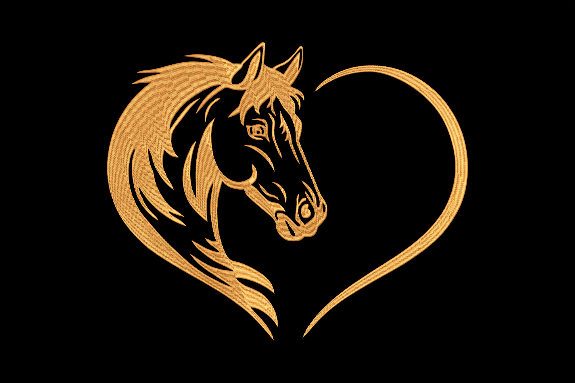 Elegant Horse Heart