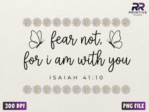 Fear Not Trendy Christian PNG