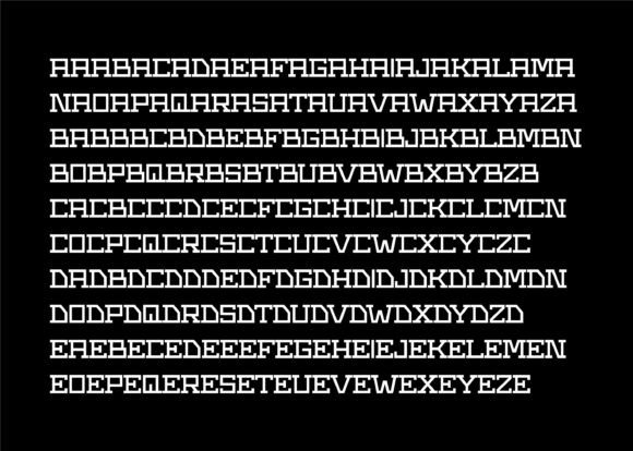 Gerank Font - Preview 1