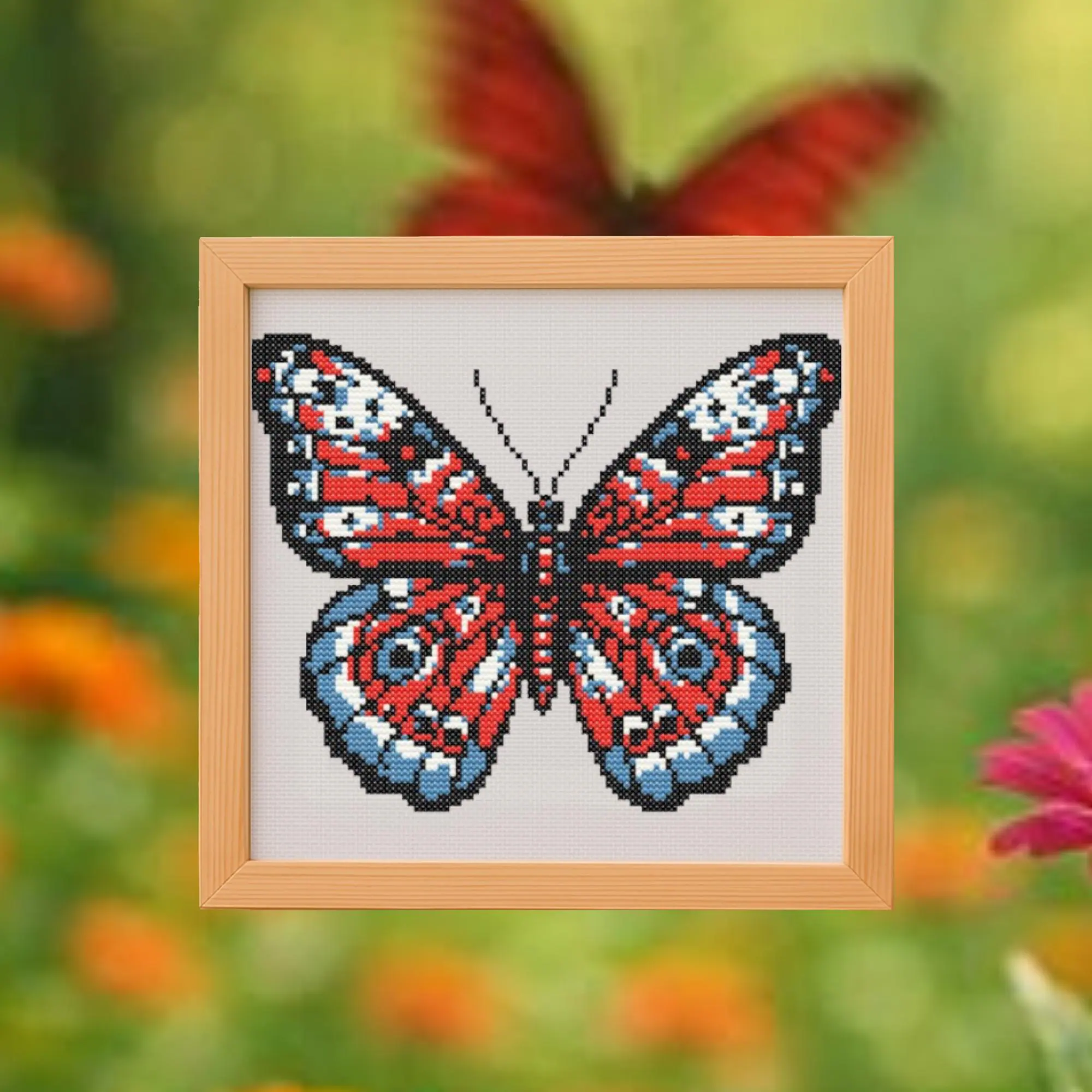 🦋GreenHairstreak Butterfly Cross Stitch