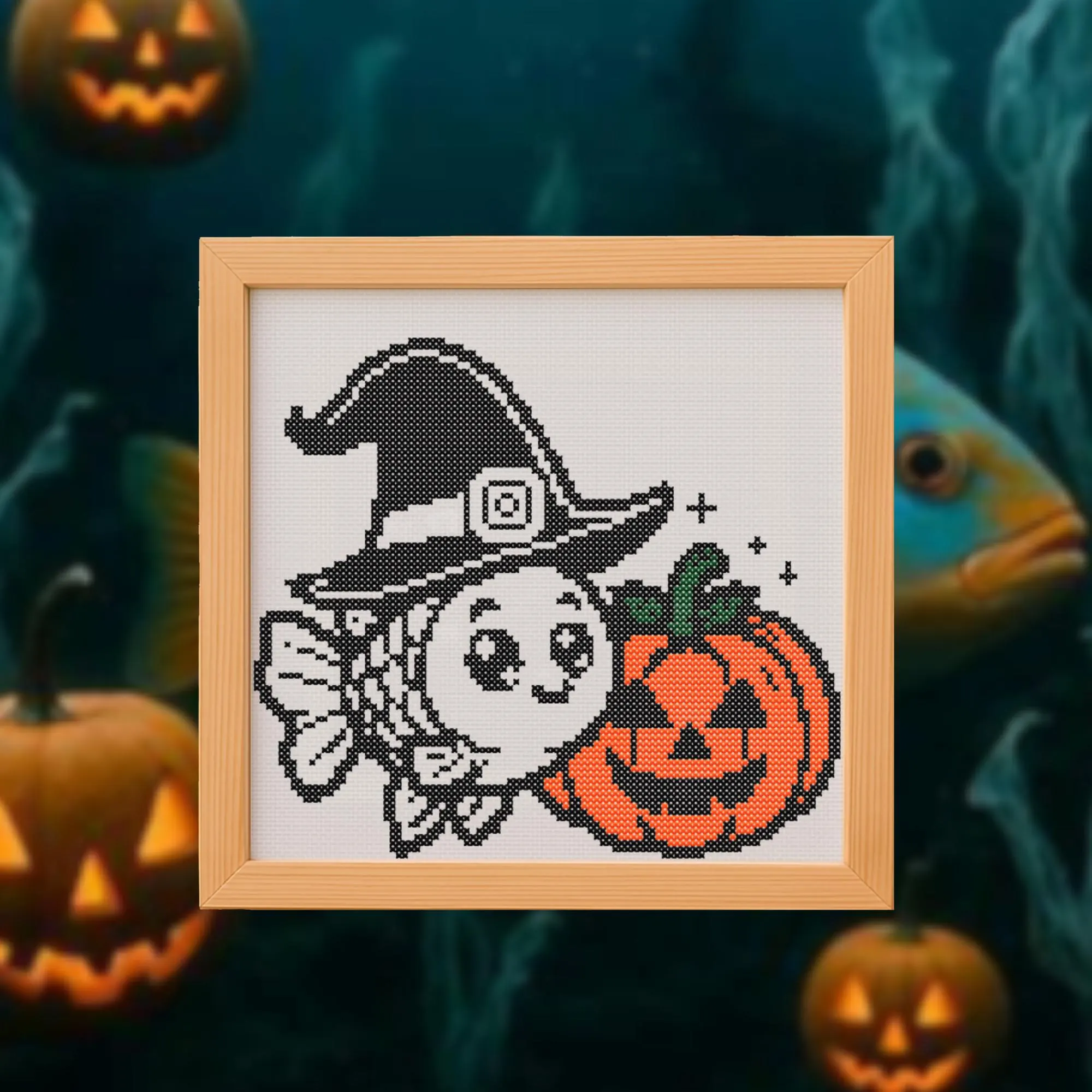 🎃Halloween Fish Cross Stitch Pattern
