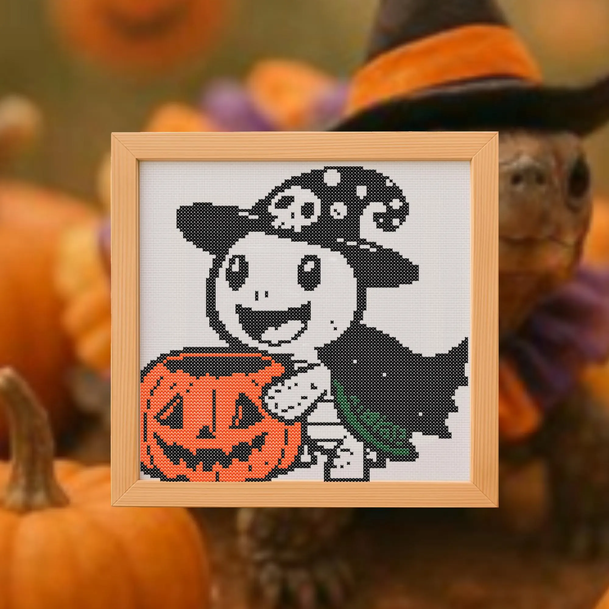 🎃Halloween Turtle Cross Stitch Pattern