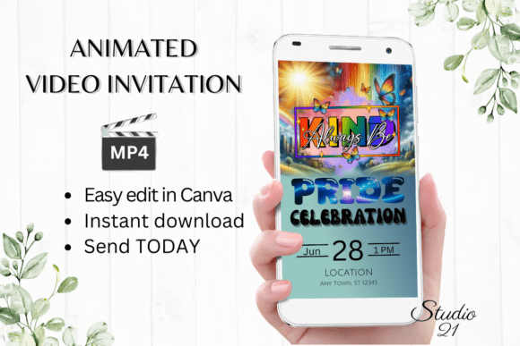 LGBTQ Rainbow Festival Pride Invitation