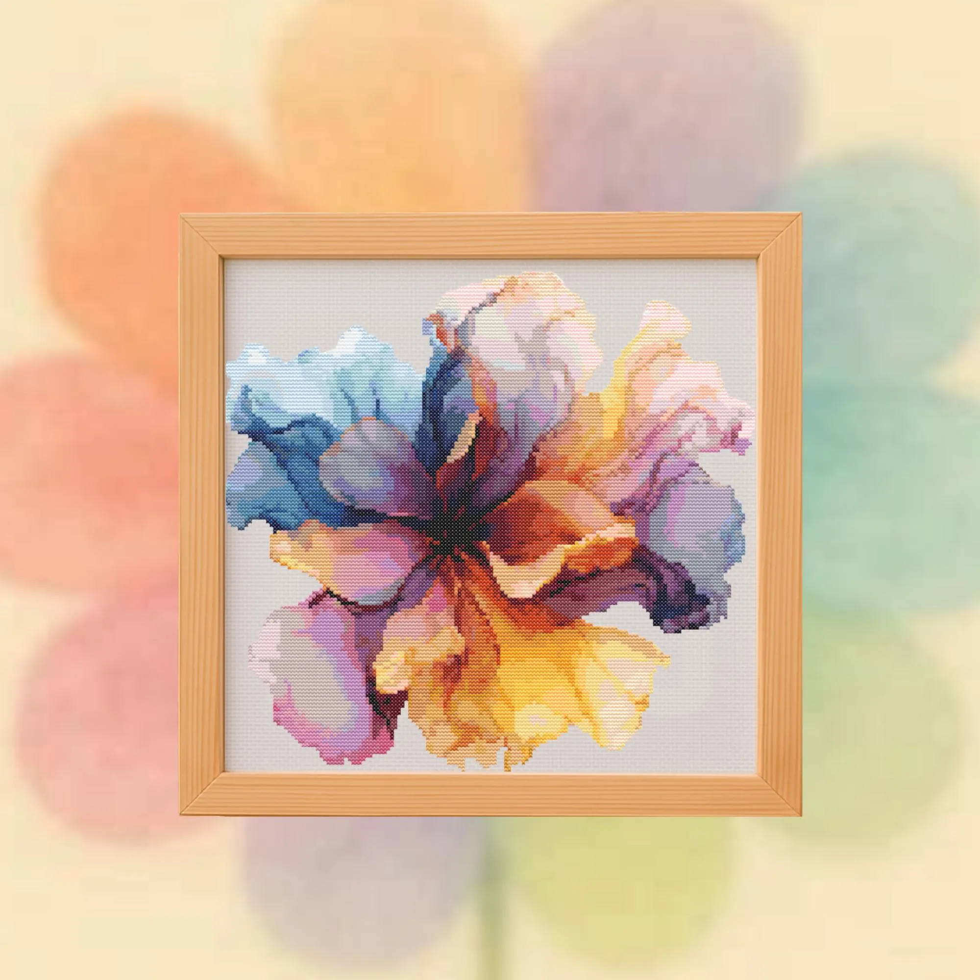 🎨Painter's Petal Cross Stitch Pattern Illustration par StitchMyHeart ...