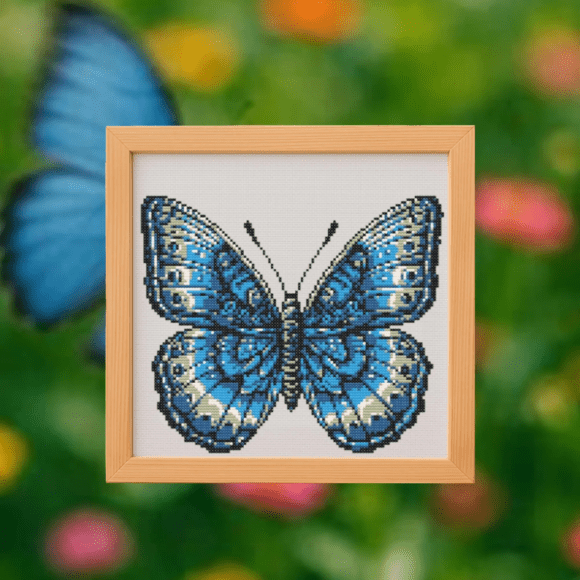 🦋Red Admiral Butterfly Cross Stitch