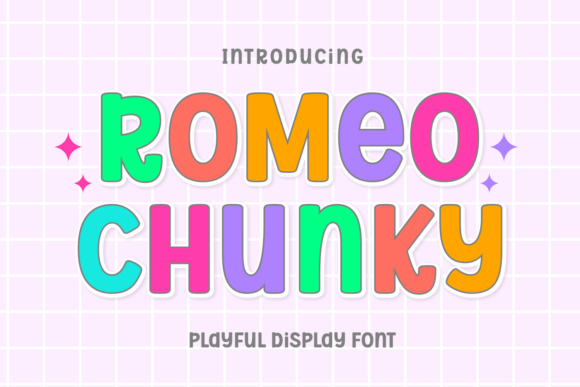 Romeo Chunky Display Font By Anto (7NTypes)