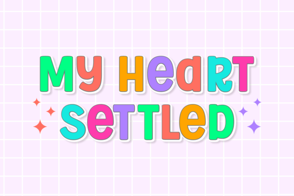 Romeo Chunky Font PNG with transparent background - Preview 1