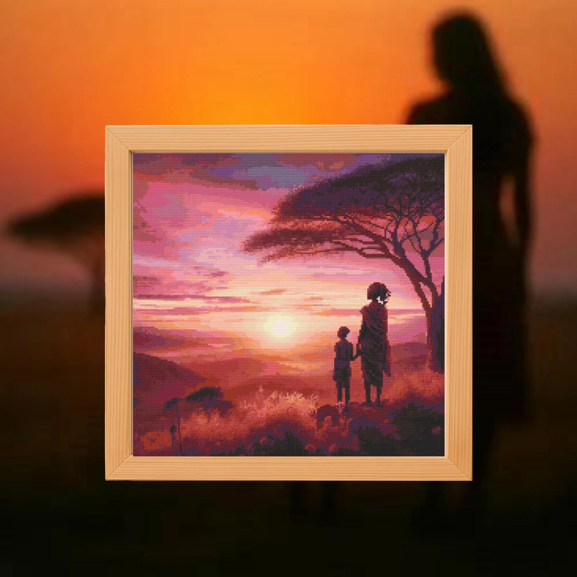 🌄Savannah Glow Cross Stitch Pattern