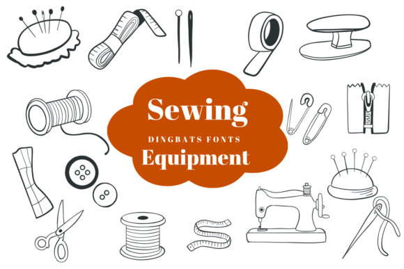 Preview of Sewing Equipment dingbat font