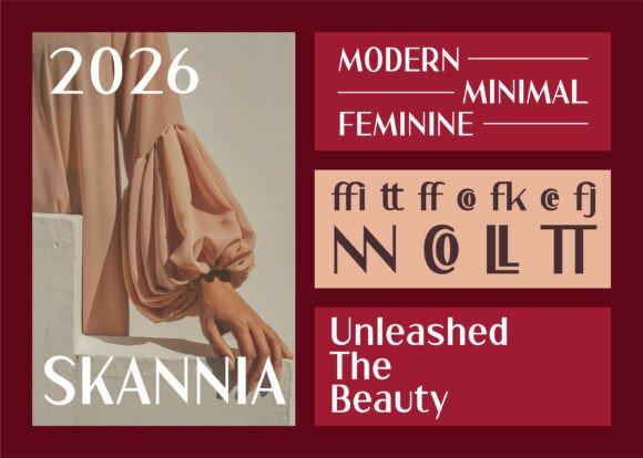 Skannia Font font preview - 4