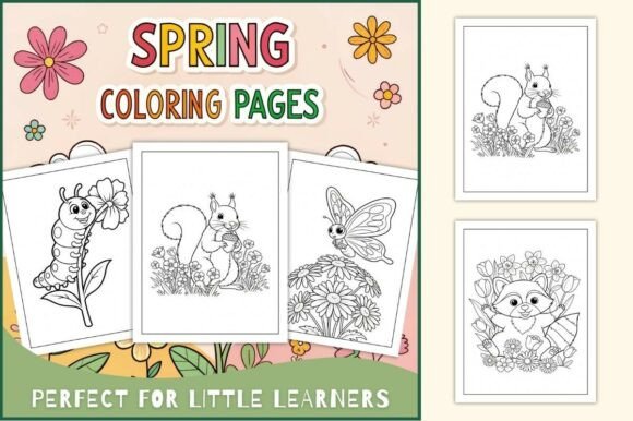 Spring Coloring Pages for Kids