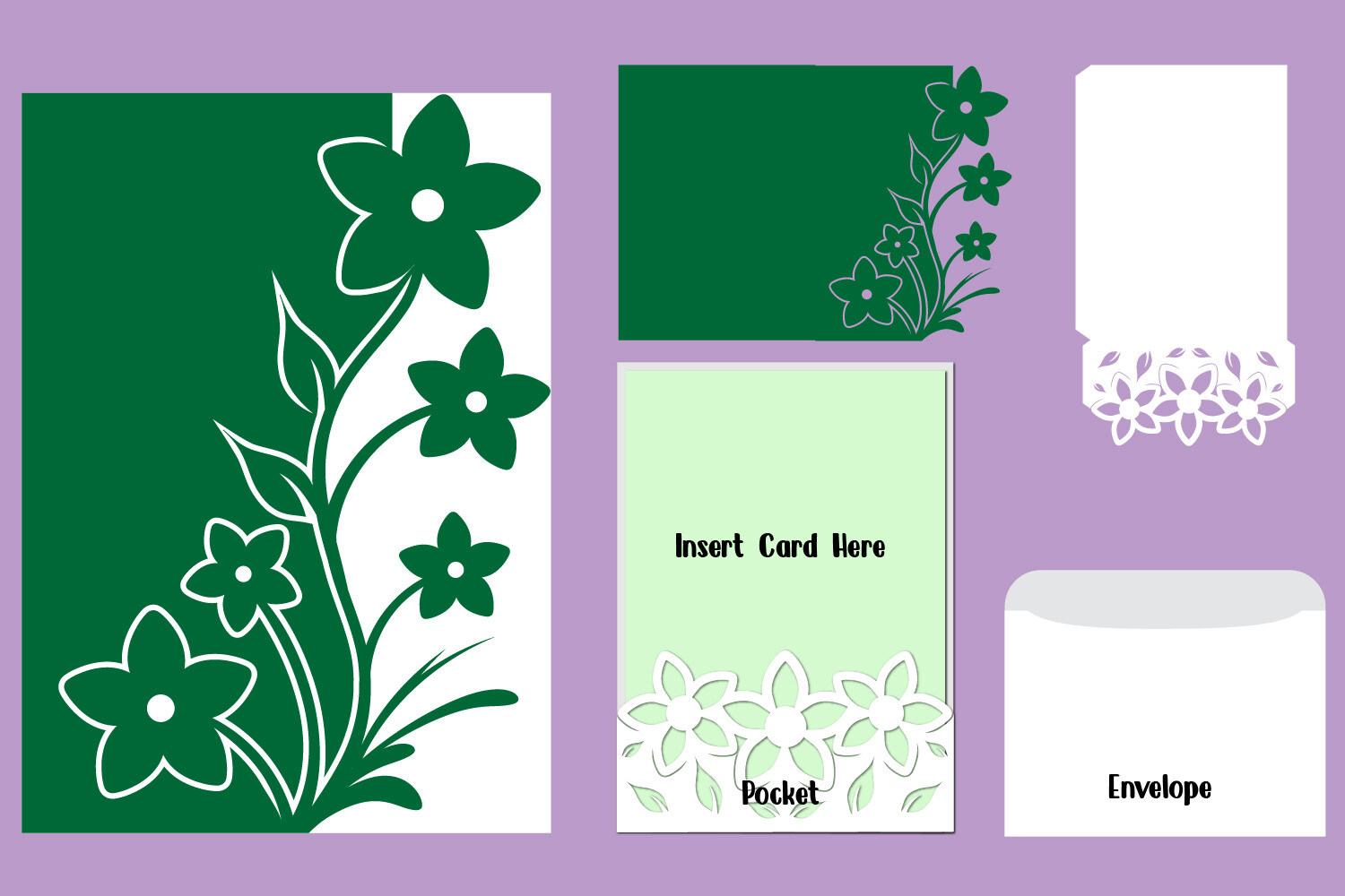 Wedding Trifold Pocket Invitation