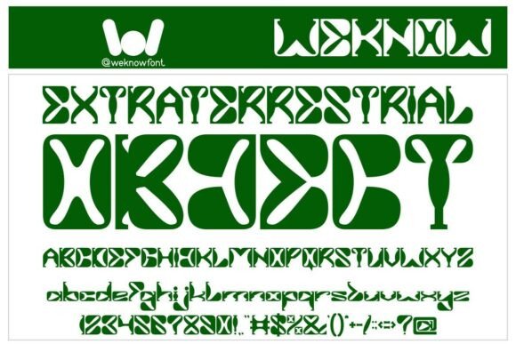 Alien Ufo Font - Preview 1
