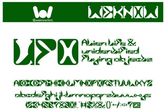 Alien Ufo Font - Preview 3