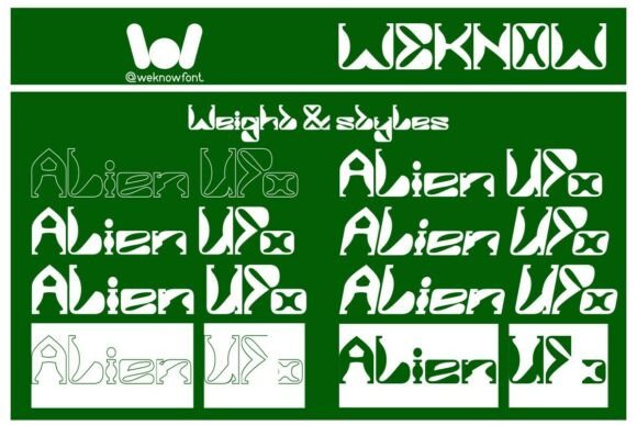 Alien Ufo Font - Preview 6
