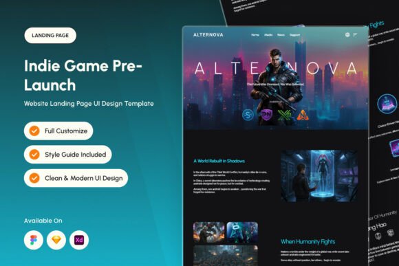 AlterNova - Indie Game Landing