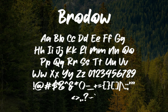 Brodow Font - Preview 1