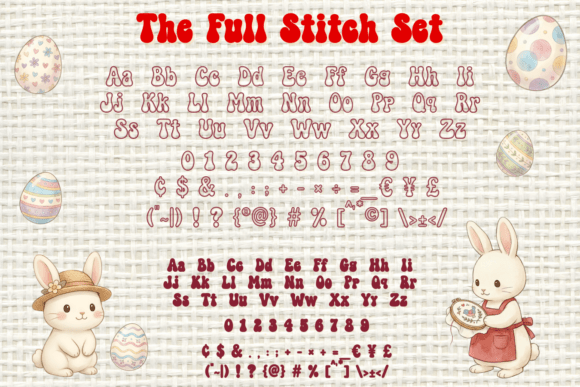 Bunny Stitch Duo Font - Preview 3