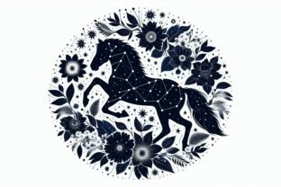 Celestial Constellation Horse Graphic by lawboomer · Creative Fabrica