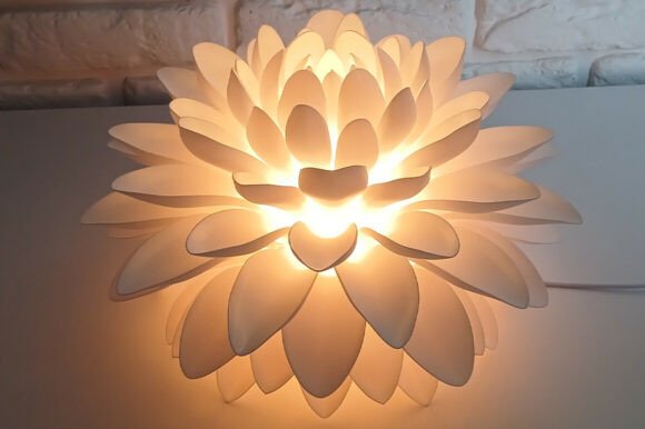 Chrysanthemum Night Light Flower Lamp STL | Modular 3D Print - Image 3
