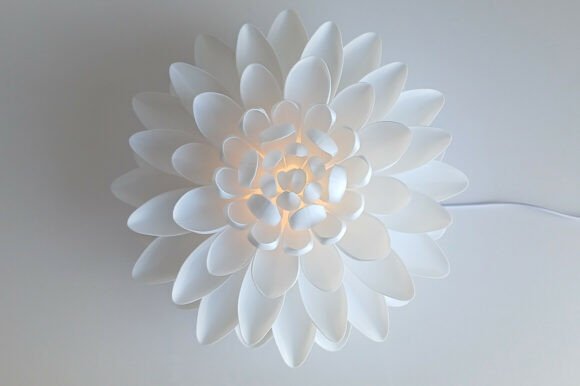 Chrysanthemum Night Light Flower Lamp STL | Modular 3D Print - Image 4