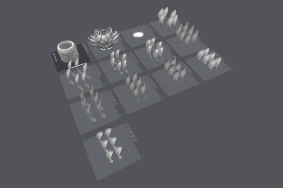 Chrysanthemum Night Light Flower Lamp STL | Modular 3D Print - Image 6