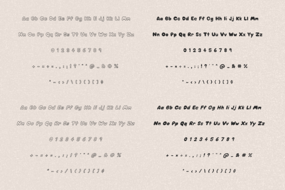 Chubby Soda Font PNG with transparent background - Preview 2