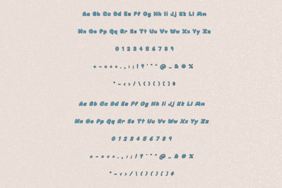 Chubby Soda Font PNG with transparent background - Preview 3