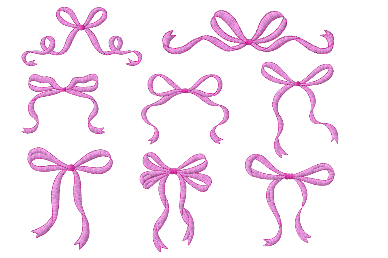 Creative Bow Embroidery Bundle