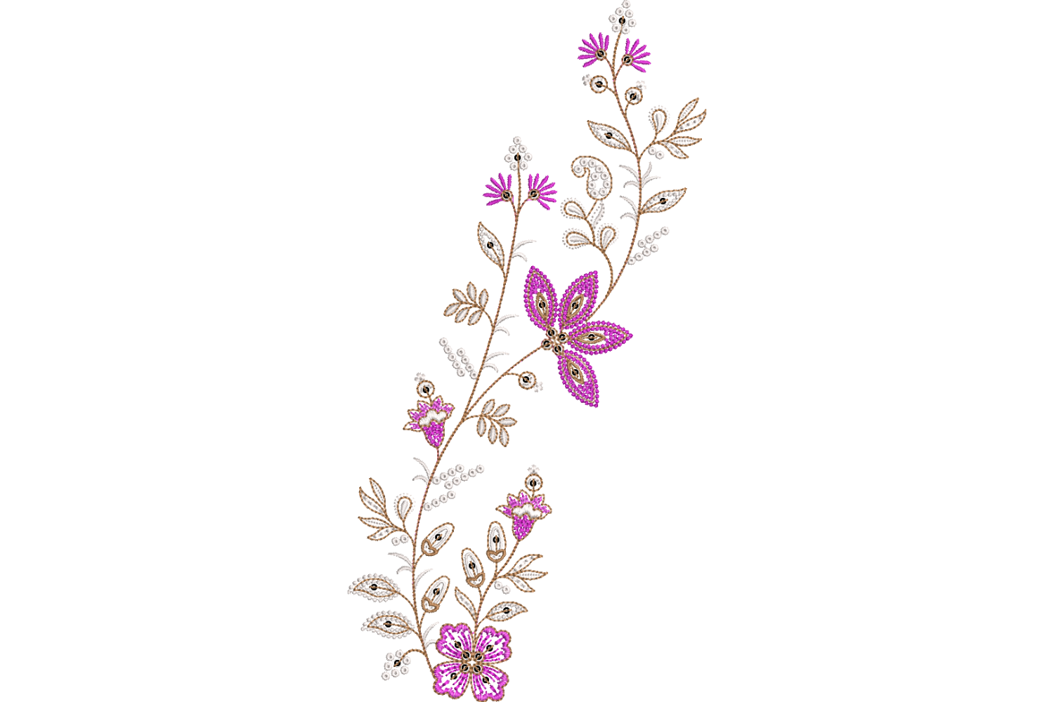 Creative Flower Embroidery Design