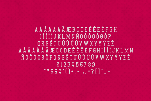 Crossroad Slab Font - Preview 4
