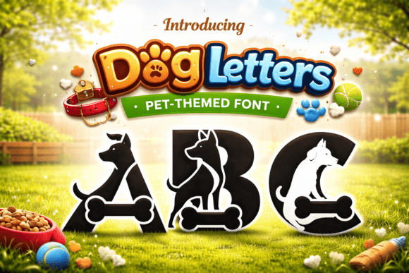 Dog Letters Font - Preview 1
