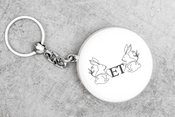 Easter Bunny Monogram Font - Preview 2