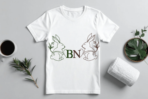 Easter Bunny Monogram Font - Preview 3