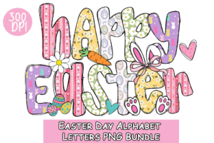 Letter Pattern Easter Easter Day Alphabet Letters PNG Bundle Graphic by Hello December ...