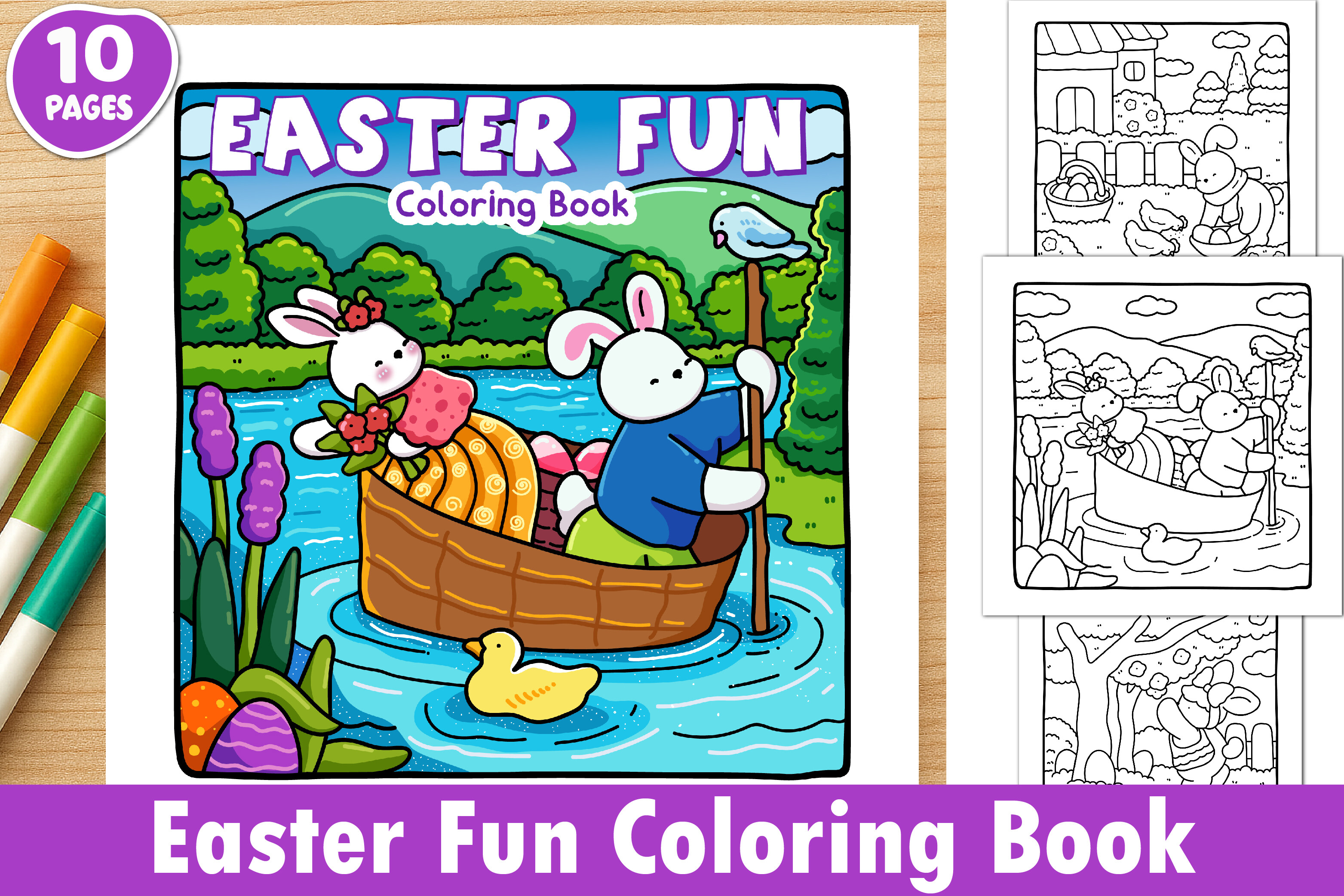 Easter Fun Coloring Book