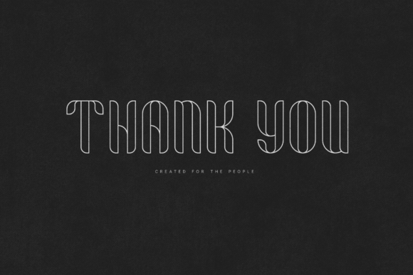 Fika Outline Font PNG with transparent background - Preview 5